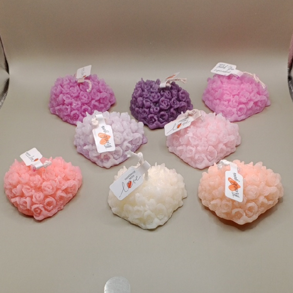 BaRich Candle For Life 💕 Rose-Shaped Scented Candles Set